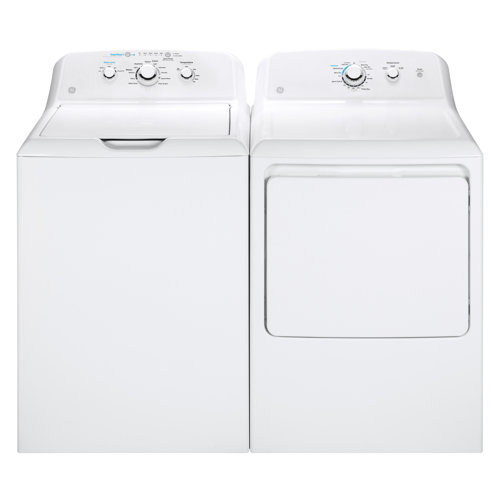 GE Appliances Washer & Dryer Set with 4.2 Cubic Feet Top Load Washer